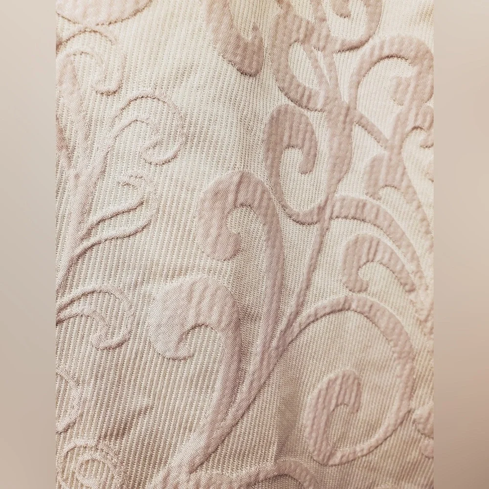 Fieldcrest Texturized Brocade Patterned Shower Curtain